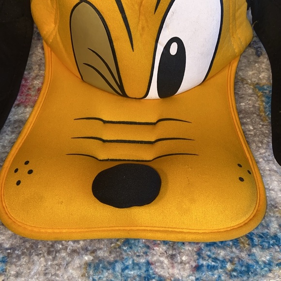 Vtg Disney Parks Adult Novelty Foam Pluto Cap Nwt Wink Face Htf New One Size - Picture 3 of 5